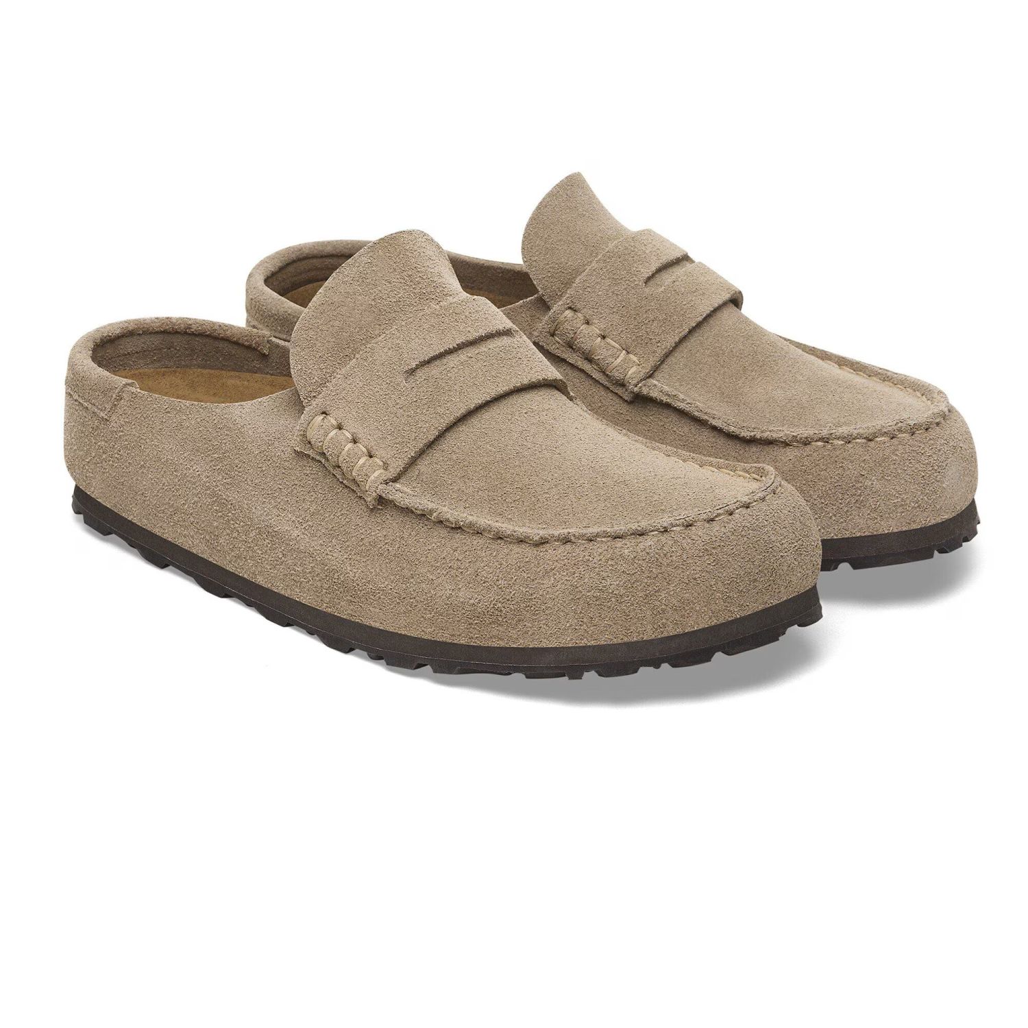 Birkenstock Naples Wrapped Pantoffel Beige