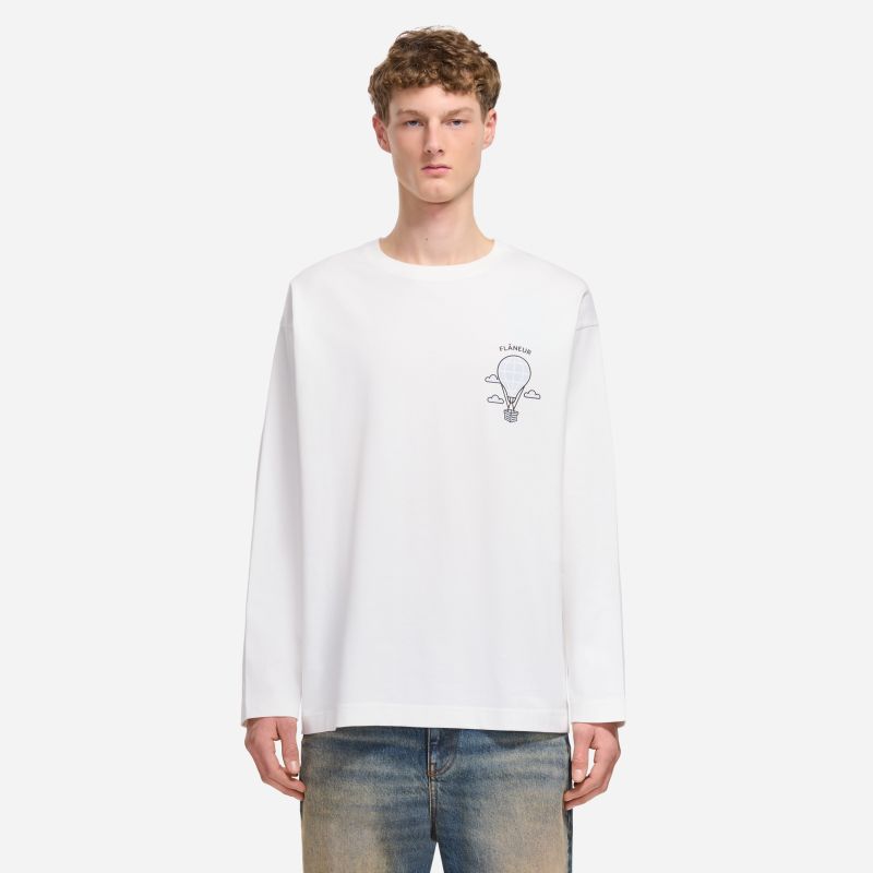 Flâneur Balloon Longsleeve T-shirt Wit