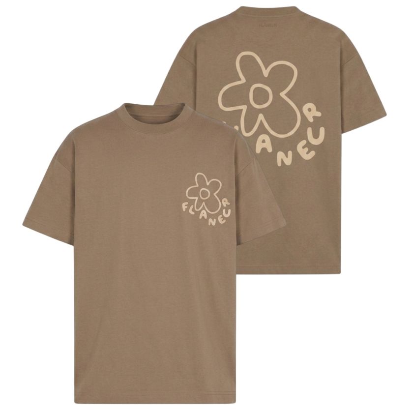 Flâneur Blossom T-shirt Bruin