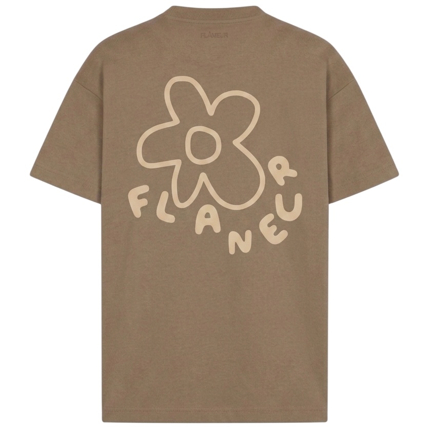 Flâneur Blossom T-shirt Bruin