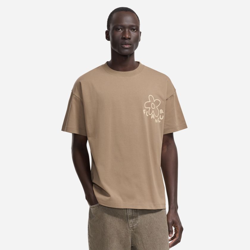 Flâneur Blossom T-shirt Bruin