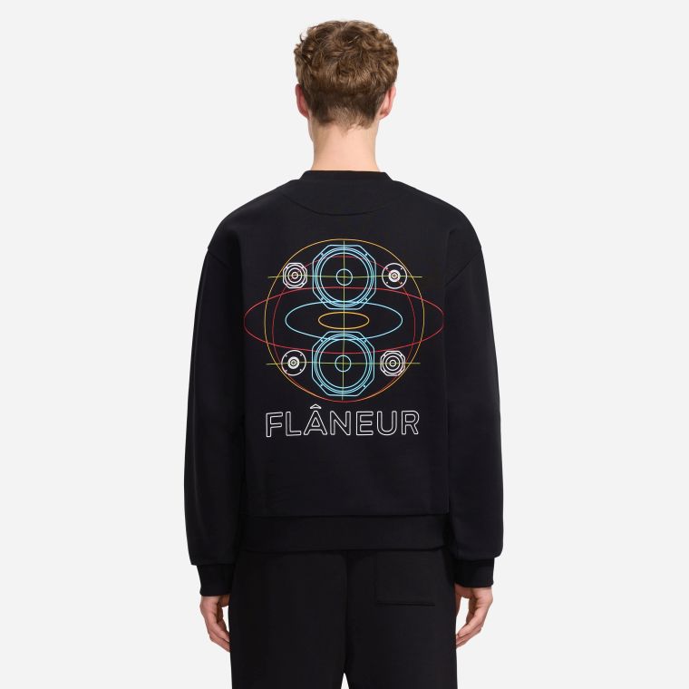 Flâneur Speaker Sweater Zwart