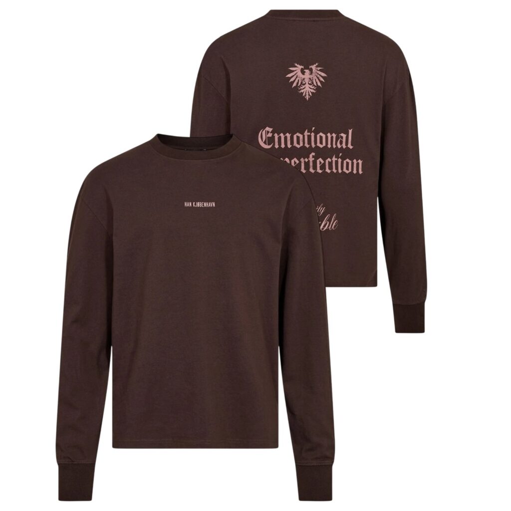 Han Kjøbenhavn Graphic Longsleeve T-shirt Bruin