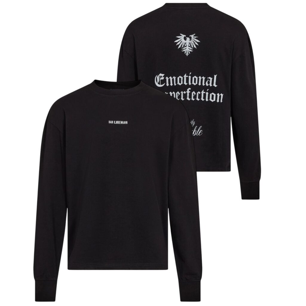Han Kjøbenhavn Graphic Longsleeve T-shirt Zwart