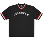 Icecream College V-Neck Sports Jersey Zwart