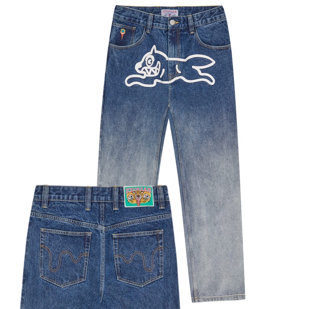Icecream Fade Out Running Dog Double Scoop Jeans Blauw