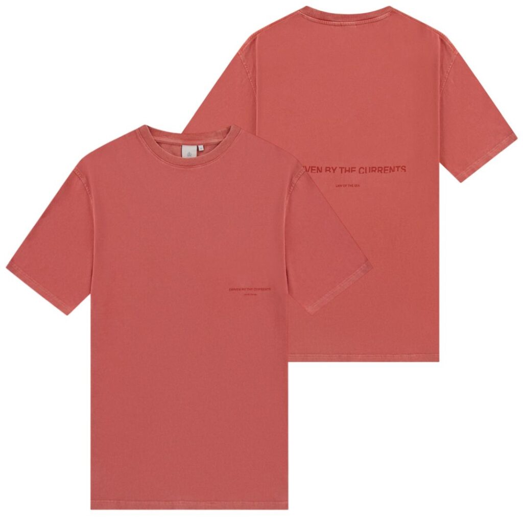 Law of the Sea Aqualis Garment Dyed T-shirt Rood