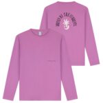 Law of the Sea Shore Artwork Longsleeve T-shirt Paars
