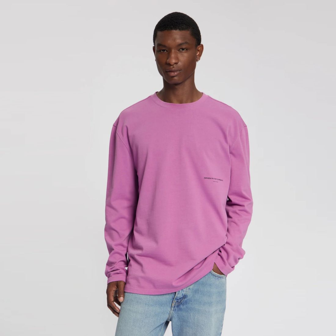 Law of the Sea Shore Artwork Longsleeve T-shirt Paars