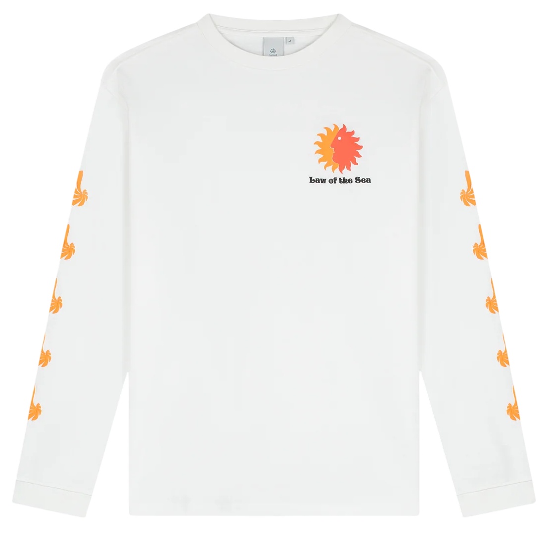 Law of the Sea Sunny Artwork Longsleeve T-shirt Wit