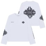 The Couture Club Motion Blurred Emblem Longsleeve T-shirt Wit