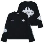 The Couture Club Motion Blurred Emblem Longsleeve T-shirt Zwart